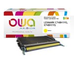 Toner remanufacturé OWA - haute capacité - pour LEXMARK C748H1CG, X748H1CG