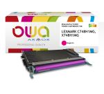 Toner remanufacturé OWA - haute capacité - pour LEXMARK C748H1CG, X748H1CG