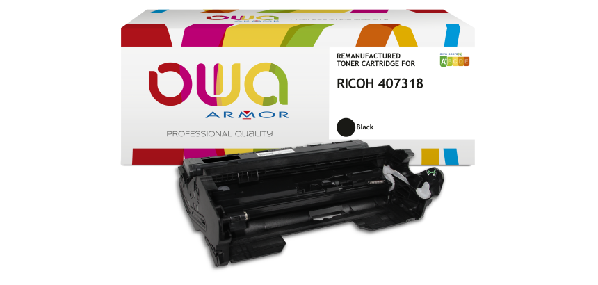 Remanufactured Drum OWA - Standard - Black - for RICOH 407324