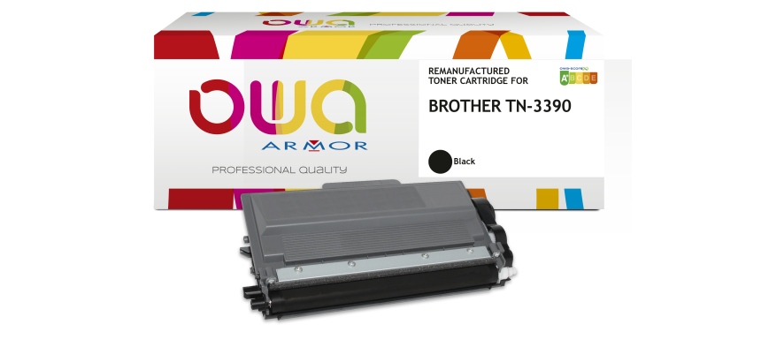 Toner remanufacturé OWA - très très haute capacité - Noir - pour BROTHER TN-3390