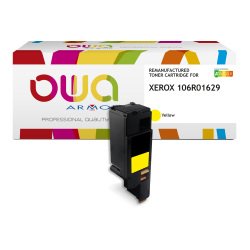 Toner remanufacturé OWA - très très haute capacité - Jaune - pour XEROX 106R01629