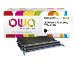 Toner remanufacturé OWA - standard - Noir - pour LEXMARK C734A2KG, C734A1KG