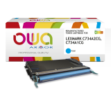 Toner remanufacturé OWA - standard - pour LEXMARK C734A2MG, C734A1MG