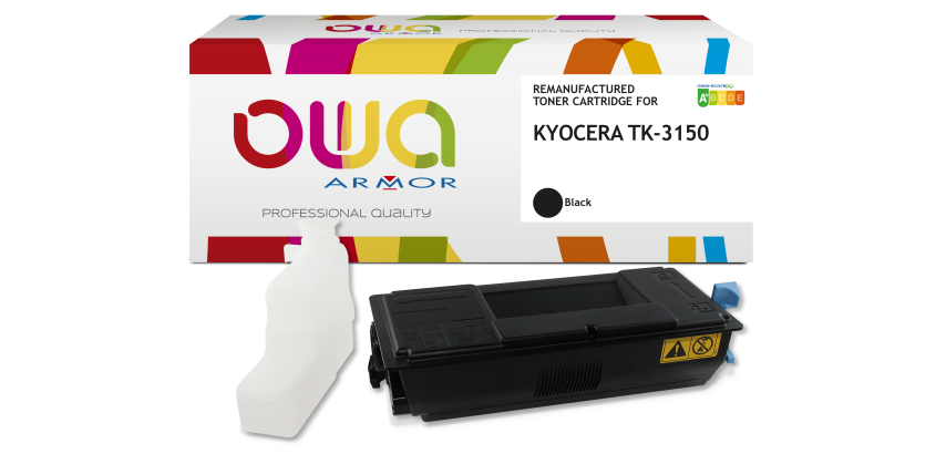 Toner remanufacturé OWA - standard - Noir - pour KYOCERA TK-3150