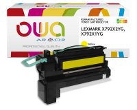 Toner remanufacturé OWA - haute capacité - pour LEXMARK X792X2CG, X792X1CG