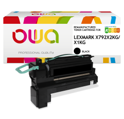 OWA Remanufactured Toner - High Capacity - Black - for LEXMARK X792X2KG, X792X1KG