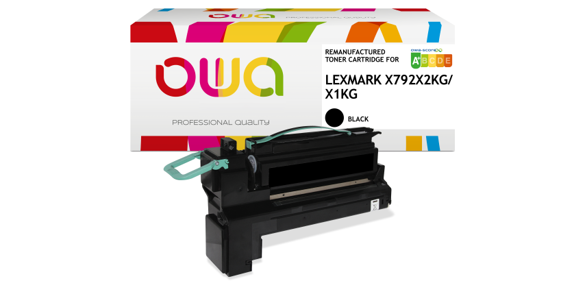OWA Remanufactured Toner - High Capacity - Black - for LEXMARK X792X2KG, X792X1KG