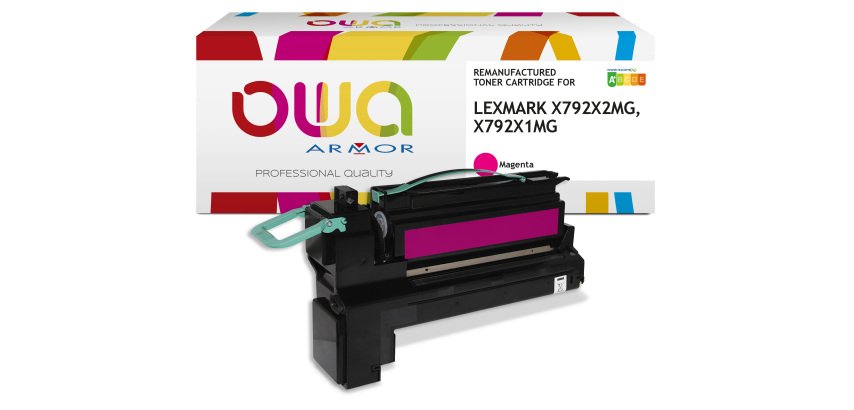 Toner remanufacturé OWA - haute capacité - pour LEXMARK X792X2CG, X792X1CG
