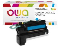 Toner remanufacturé OWA - haute capacité - pour LEXMARK C792X2CG, C792X1CG