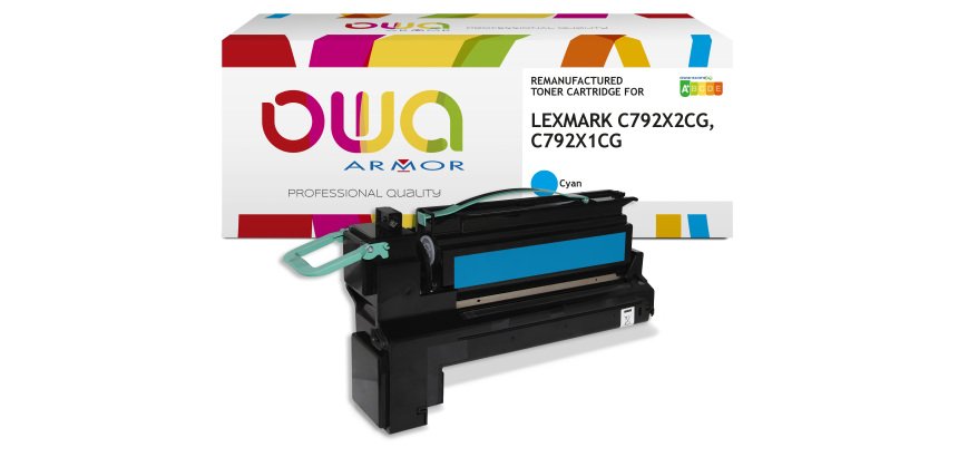 Toner remanufacturé OWA - haute capacité - pour LEXMARK C792X2CG, C792X1CG