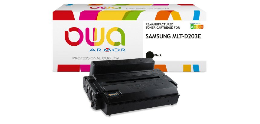 Toner remanufacturé OWA - haute capacité - Noir - pour SAMSUNG MLT-D203E/ELS