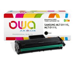 Toner remanufacturé OWA - haute capacité - Noir - pour SAMSUNG MLT-D111S/ELS, MLT-D111L/ELS