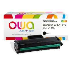 EN_Toner remanufacturé OWA - haute capacité - Noir - pour SAMSUNG MLT-D111S/ELS, MLT-D111L/ELS
