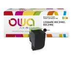 Toner remanufacturé OWA - haute capacité - Noir - pour LEXMARK 80C2HK0, 80C2HKE