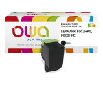 Toner remanufacturé OWA - haute capacité - Noir - pour LEXMARK 80C2HK0, 80C2HKE