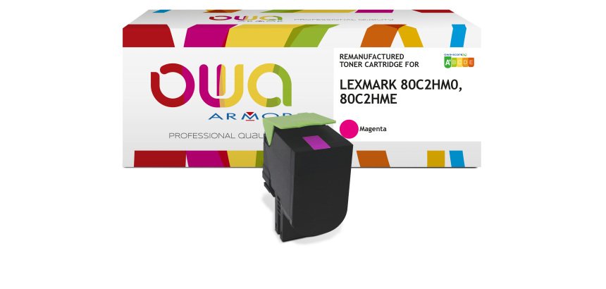 Toner remanufacturé OWA - haute capacité - pour LEXMARK 80C2HC0, 80C2HCE