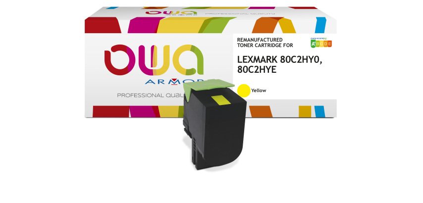 Toner remanufacturé OWA - haute capacité - pour LEXMARK 80C2HC0, 80C2HCE