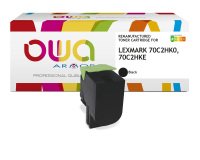 EN_Toner remanufacturé OWA - haute capacité - Noir - pour LEXMARK 70C2HK0