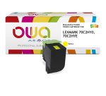 Toner remanufacturé OWA - haute capacité - pour LEXMARK 70C2HC0, 70C2HCE