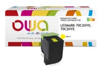 Toner remanufacturé OWA - haute capacité - pour LEXMARK 70C2HY0, 70C2HYE
