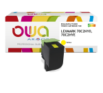 Toner remanufacturé OWA - haute capacité - pour LEXMARK 70C2HC0, 70C2HCE