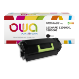 EN_Toner remanufacturé OWA - standard - Noir - pour LEXMARK 52D5000, 52D500E