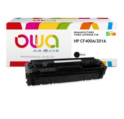 EN_Toner remanufacturé OWA - standard - Noir - pour HP CF400A