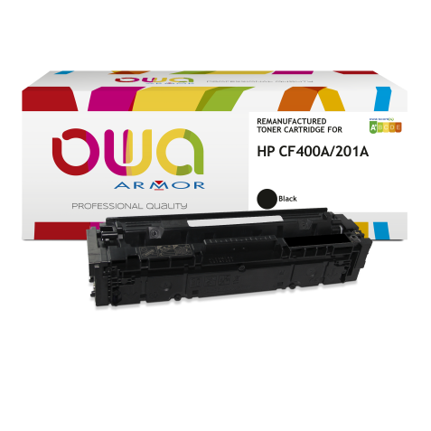 Toner remanufacturé OWA - standard - Noir - pour HP CF400A