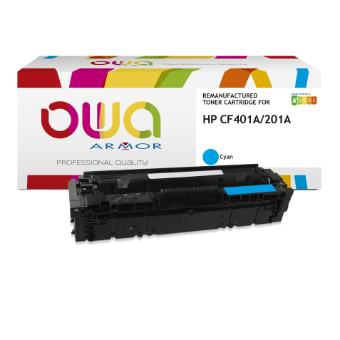 Toner remanufacturé OWA - standard - pour HP CF401A