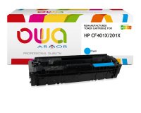 Toner remanufacturé OWA - haute capacité - pour HP CF401X