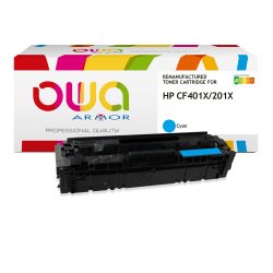 Toner remanufacturé OWA - haute capacité - pour HP CF401X