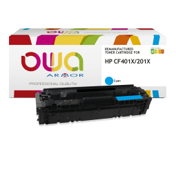 Toner remanufacturé OWA - haute capacité - pour HP CF401X