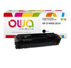 EN_Toner remanufacturé OWA - haute capacité - Noir - pour HP CF400X