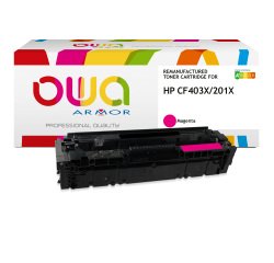 Toner remanufacturé OWA - haute capacité - pour HP CF401X