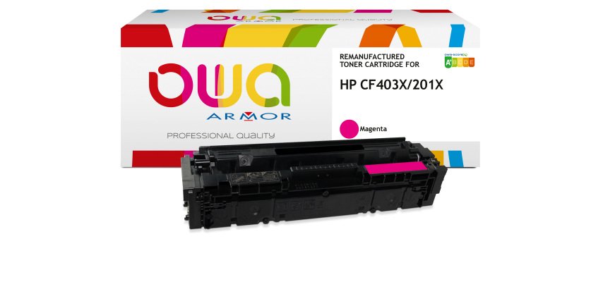 Toner remanufacturé OWA - haute capacité - pour HP CF401X