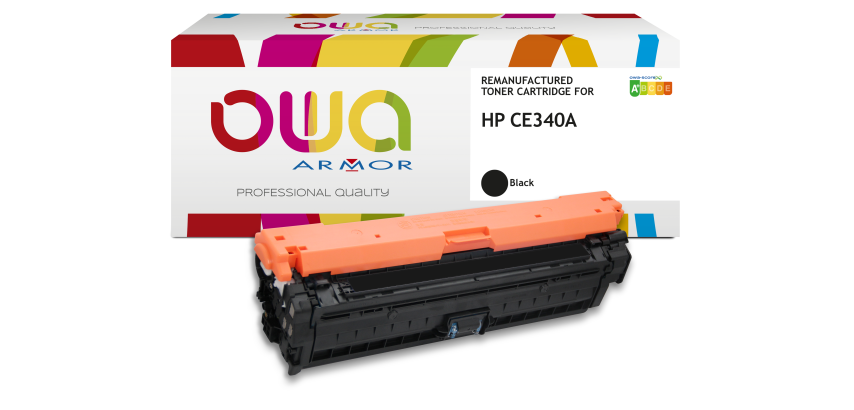 Toner remanufacturé OWA - standard - Noir - pour HP CE340A