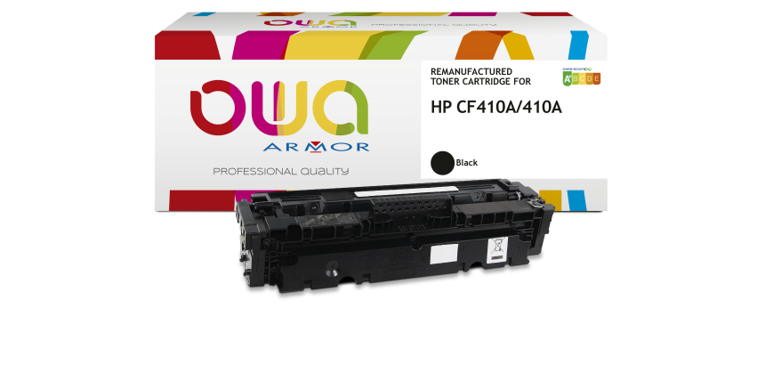 Toner remanufacturé OWA - standard - Noir - pour HP CF410A