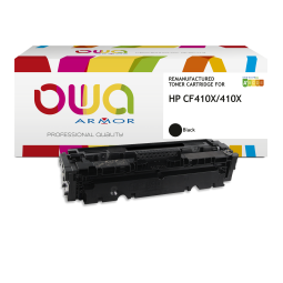 Toner remanufacturé OWA - haute capacité - Noir - pour HP CF410X