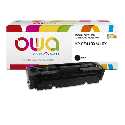 Toner remanufacturé OWA - haute capacité - Noir - pour HP CF410X