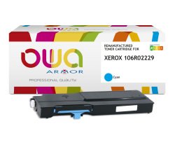 Toner remanufacturé OWA - standard - Cyan - pour XEROX 106R02229