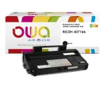 Toner remanufacturé OWA - standard - Noir - pour RICOH 407166