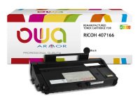 Toner remanufacturé OWA - standard - Noir - pour RICOH 407166