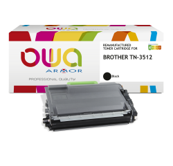 Toner remanufacturé OWA - haute capacité - Noir - pour BROTHER TN-3512