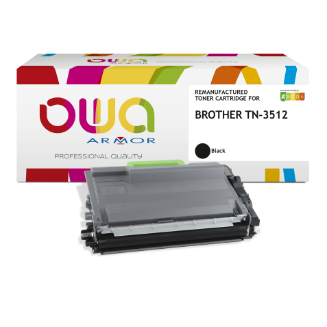 Toner remanufacturé OWA - haute capacité - Noir - pour BROTHER TN-3512