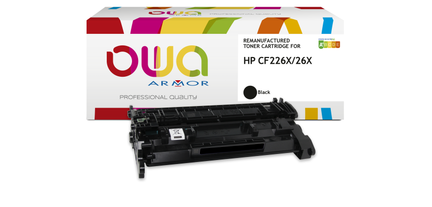 Toner remanufacturé OWA - très très haute capacité - Noir - pour HP CF226X