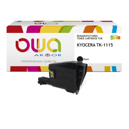 Toner remanufacturé OWA - standard - Noir - pour KYOCERA TK-1115