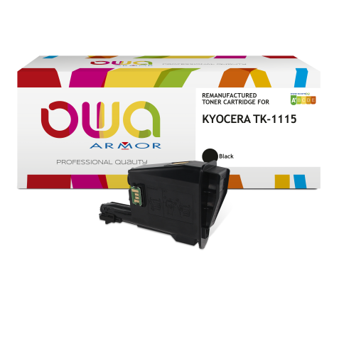 Toner remanufacturé OWA - standard - Noir - pour KYOCERA TK-1115