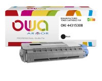 Toner remanufacturé OWA - standard - Noir - pour OKI 44315308