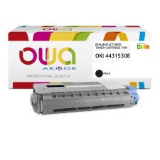 Toner remanufacturé OWA - standard - Noir - pour OKI 44315308