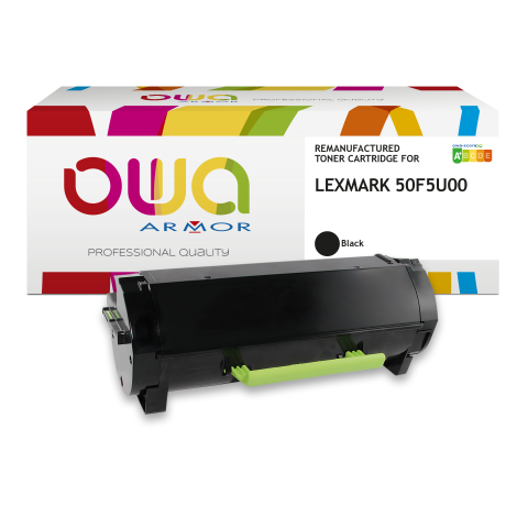 Tóner remanufacturado OWA - alta capacidad - Negro - para LEXMARK 50F5U00